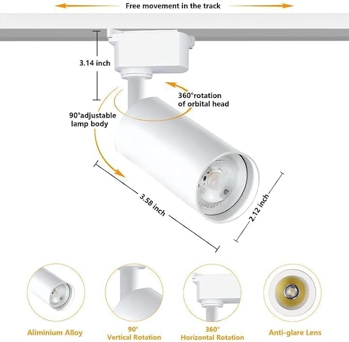 White 8PCS Brightened 20W 3000K