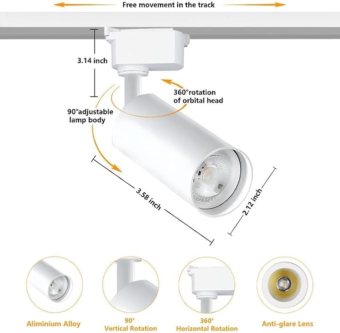 White 12PCS Brightened 20W 4000K