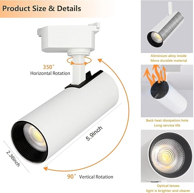 White 12PCS Brightened 20W 6000K