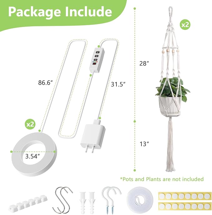 Plant Hanger Ivory(growpro)