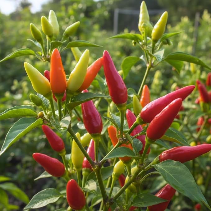 Small Upright Hot Peppers