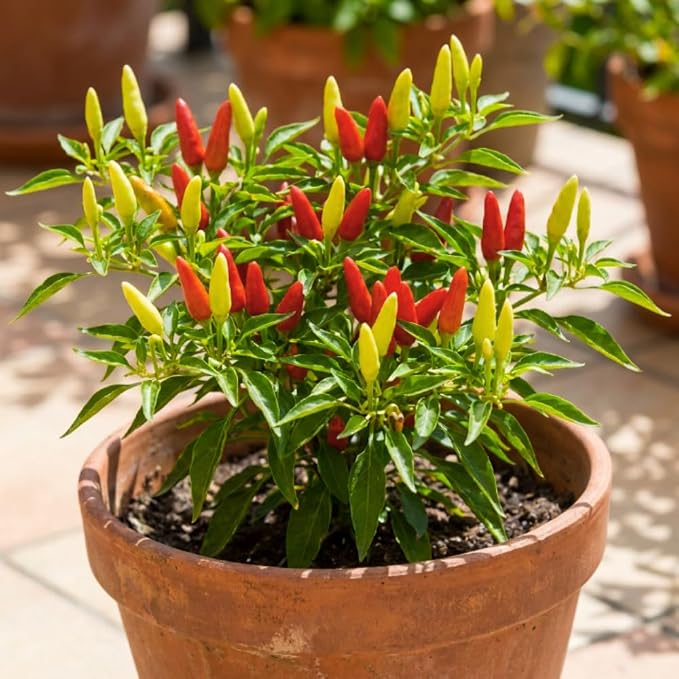 Small Upright Hot Peppers
