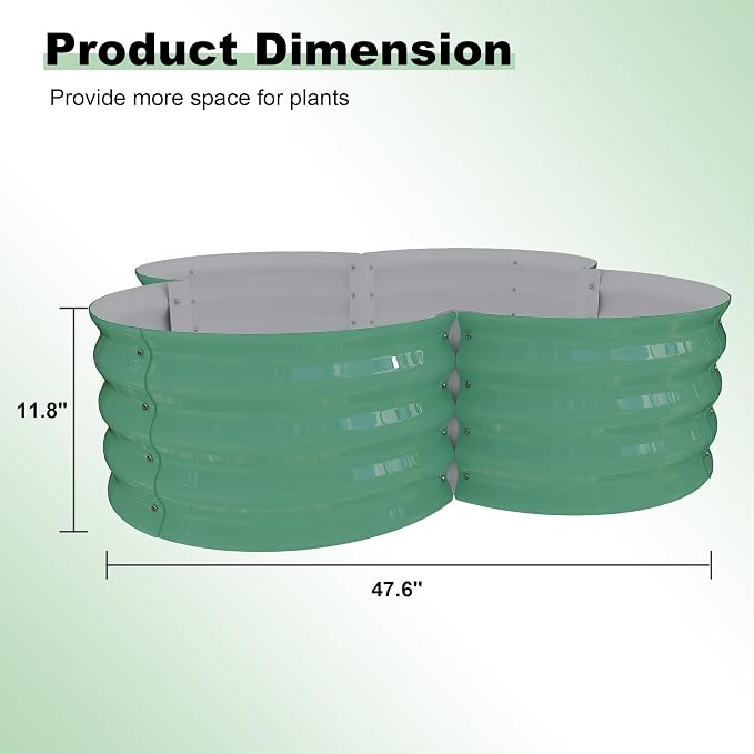 Green Petal-shaped