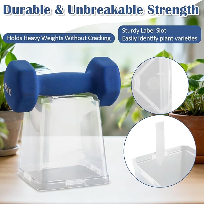 Clear Pot+lable-30p