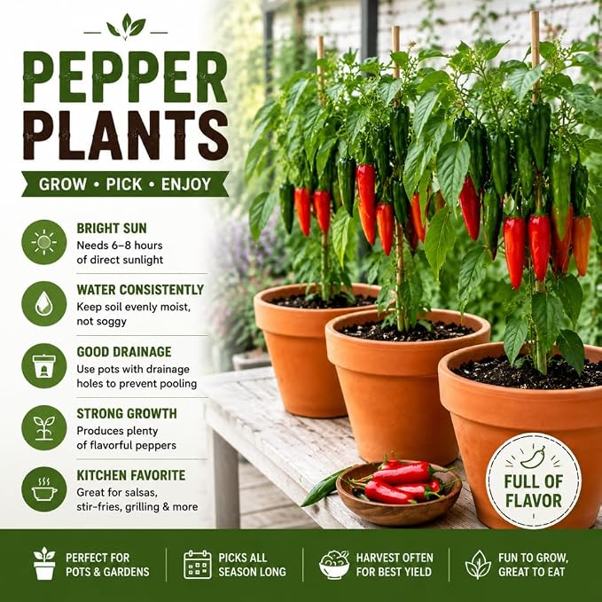 Hot Green Peppers