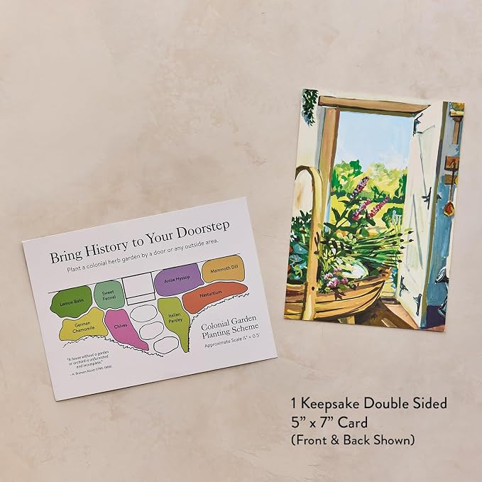A Colonial Dooryard Herb Garden