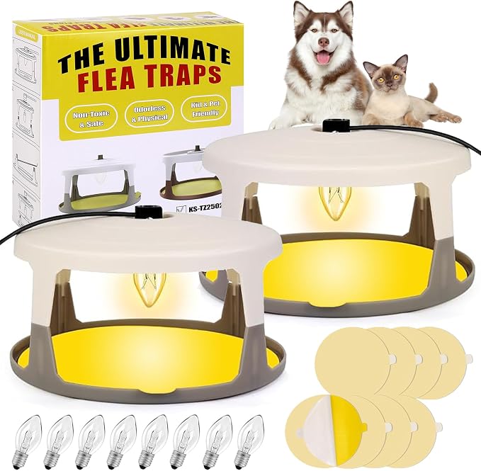 Grey Flea Trap x 2
