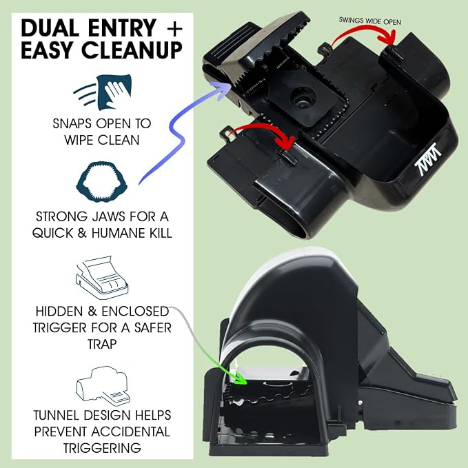 Includes 2 Heavy Duty Tunnel Traps