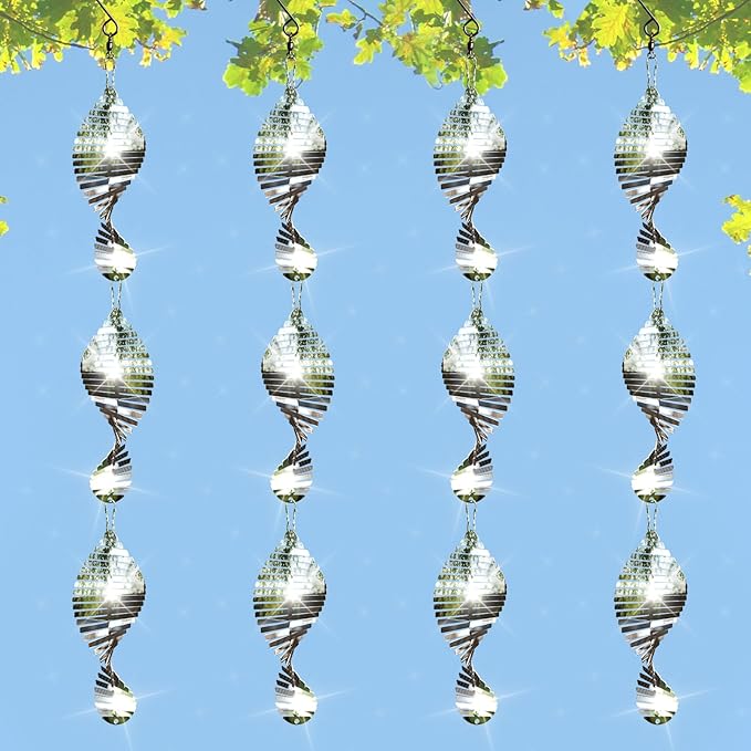 12 Discs Fishbone Bird Scare Discs Set