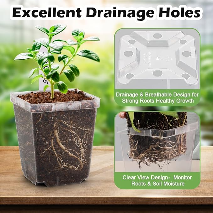 Clear Pot+lable-90p