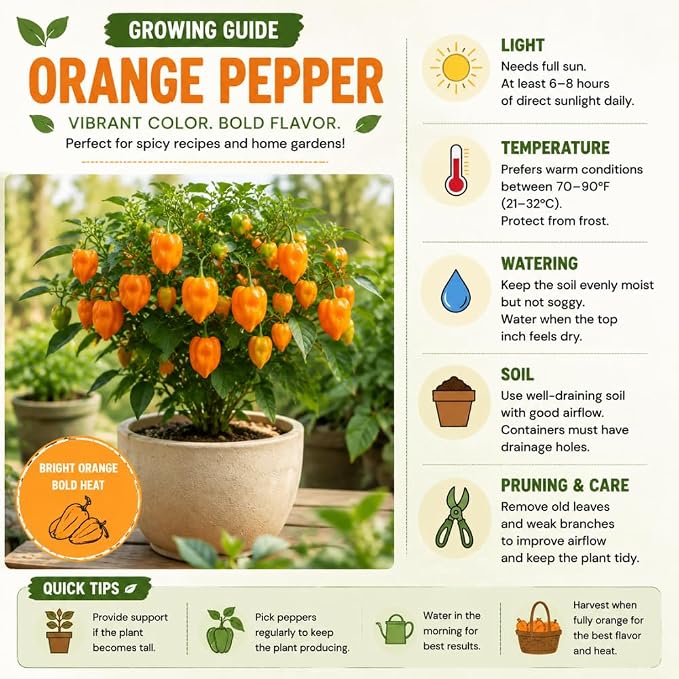 Hot Orange Peppers
