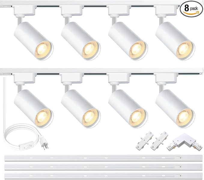 White 8PCS Brightened 20W 6000K