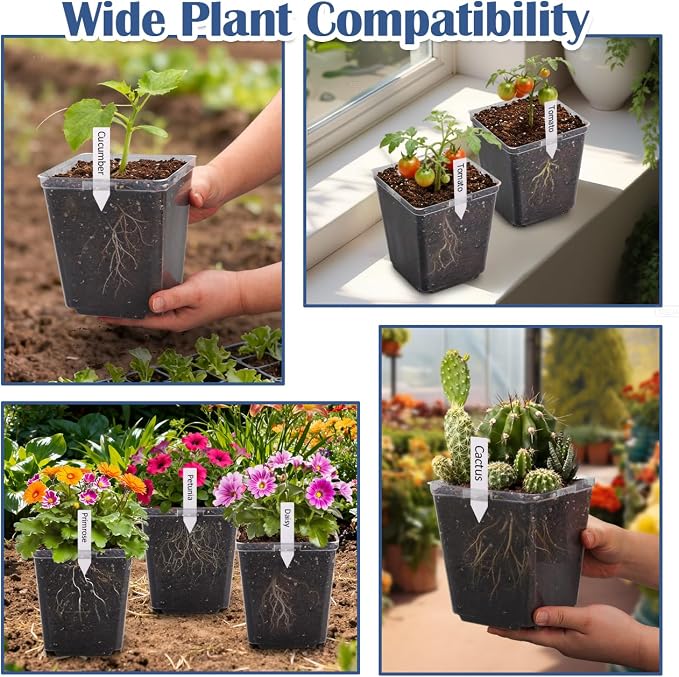 Clear Pot+lable-30p