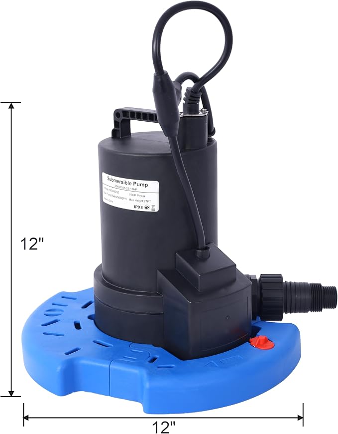 Black+blue 1/3 Hp
