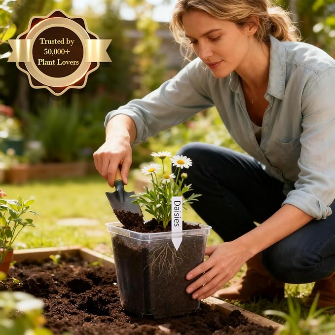 Clear Pot+lable-30p