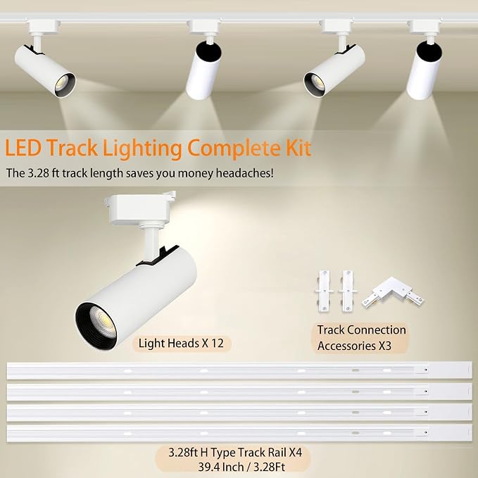 White 12PCS Brightened 20W 6000K