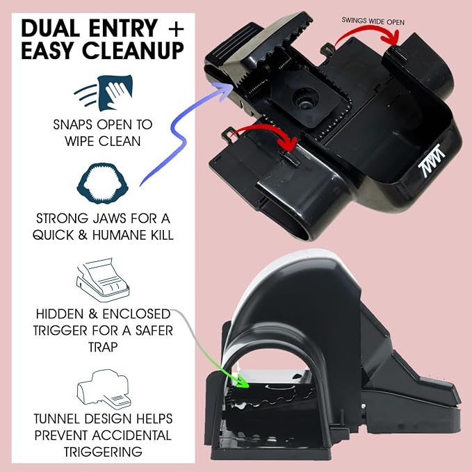 Includes 4 Heavy Duty Tunnel Traps