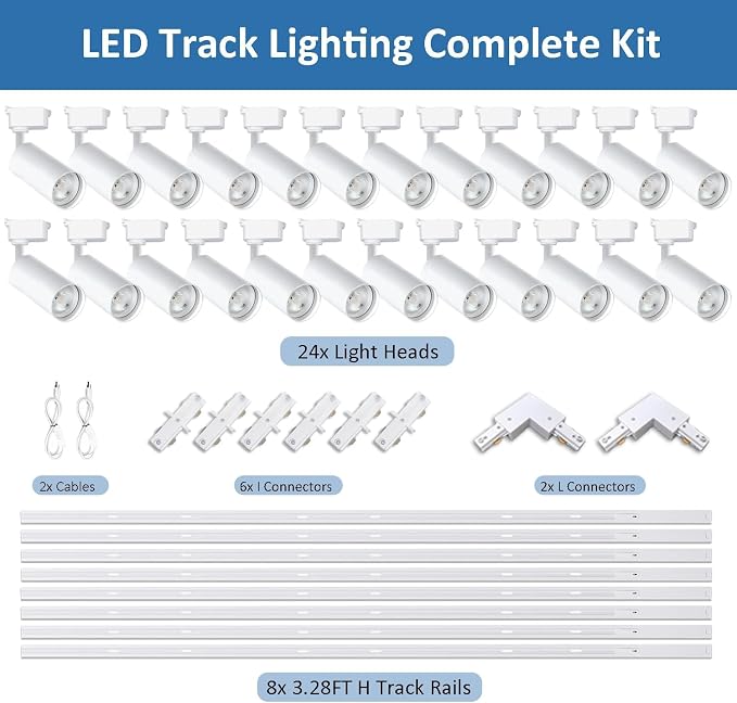 White 24PCS Brightened 20W 6000K