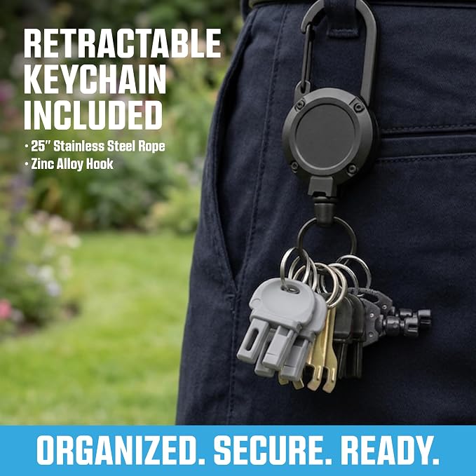 Universal 8 + Retractable Key Chain