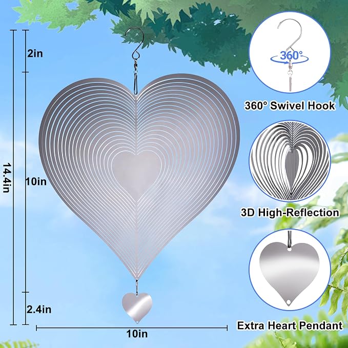 Silver Heart(1 Set)