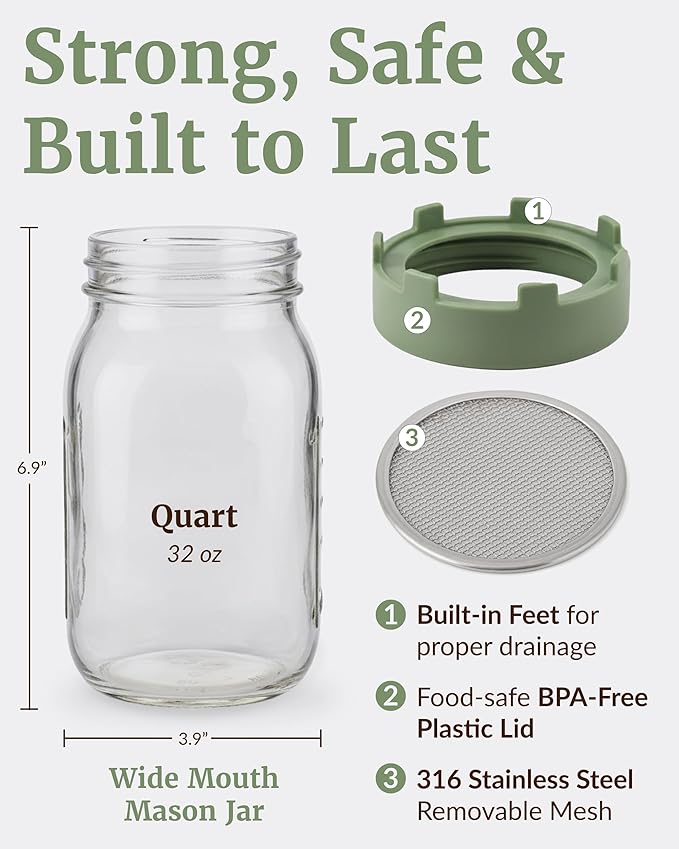 Sage Green Lids & Jars