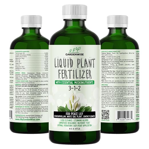 Peace Lily Fertilizer 3-1-2