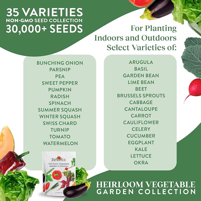Best 35 Heirloom Vegetable Seeds