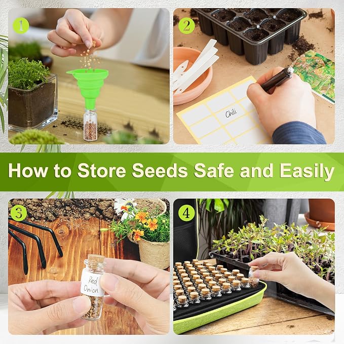Green 80 Slots with 40 Seed Envelopes