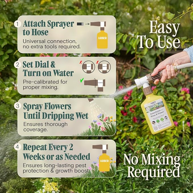 Organic Insecticide for Roses & Flowers