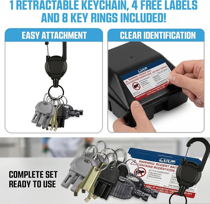 Universal 8 + Retractable Key Chain