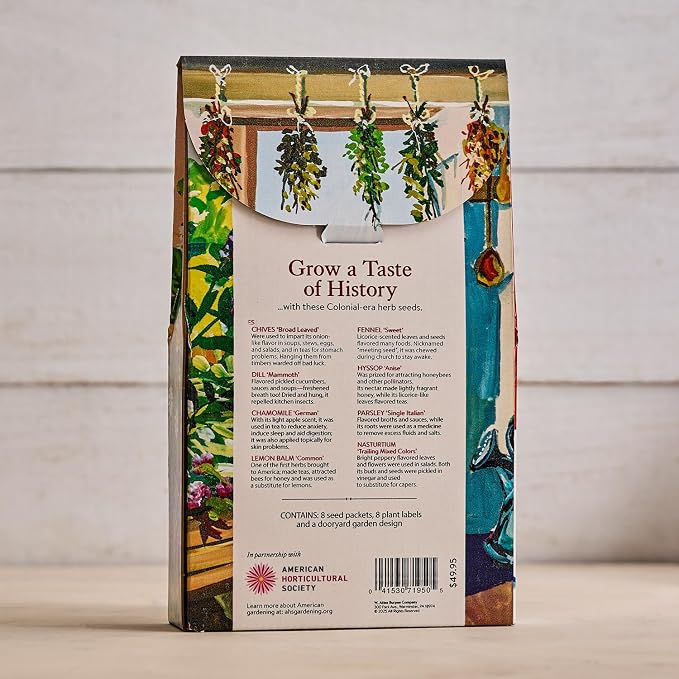 A Colonial Dooryard Herb Garden