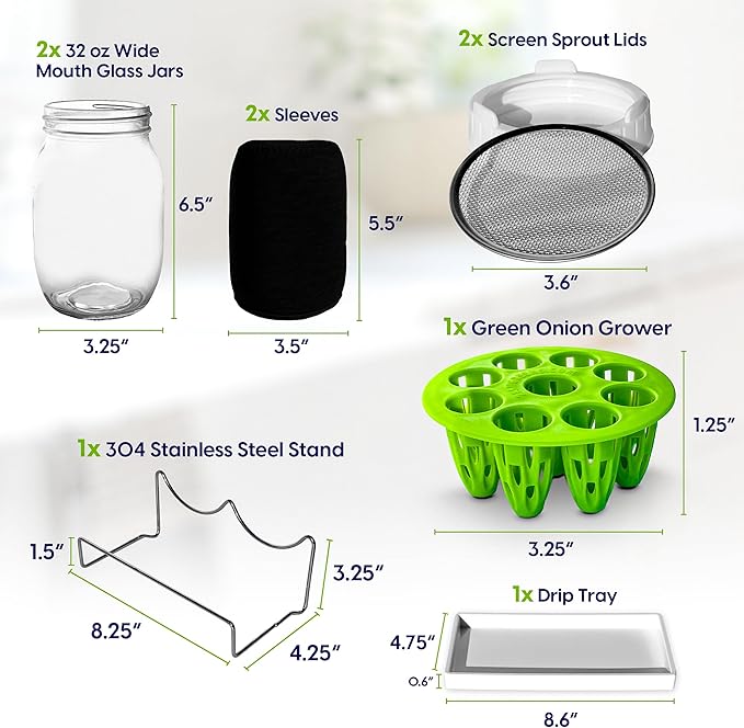 Sprouts Growing Kit & Green Onion Regrower