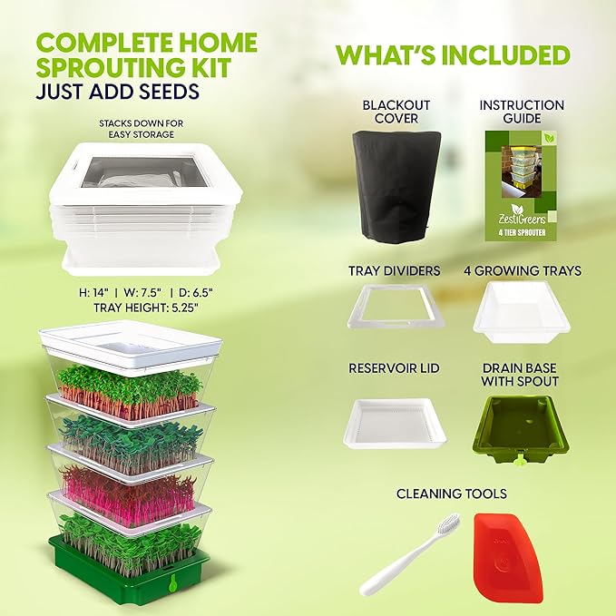 4-Tier Sprouting Kit