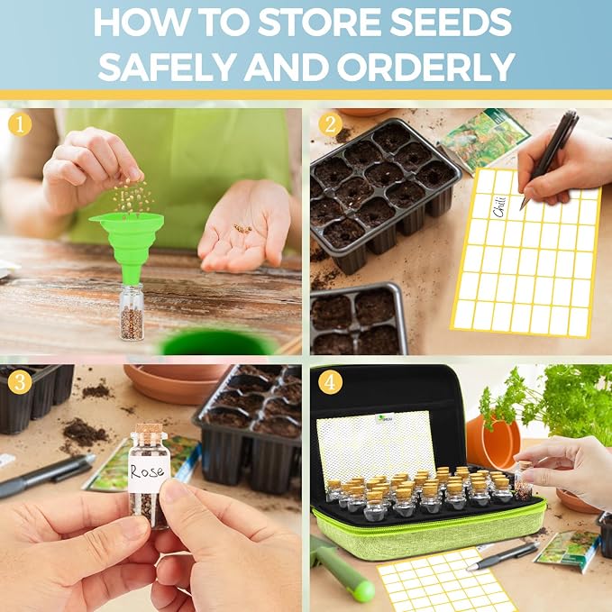 Green 40 Slots with 20 Seed Envelopes