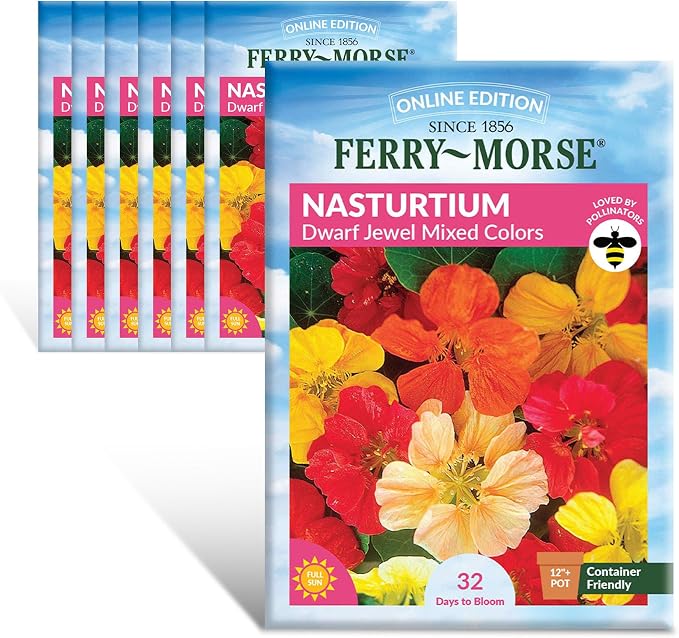 Nasturtium Jewel Mixed Colors Seed Multipack - 7 Pack