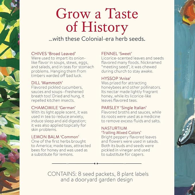 A Colonial Dooryard Herb Garden