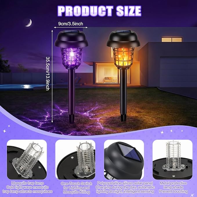 Purple and Flame Light, Black