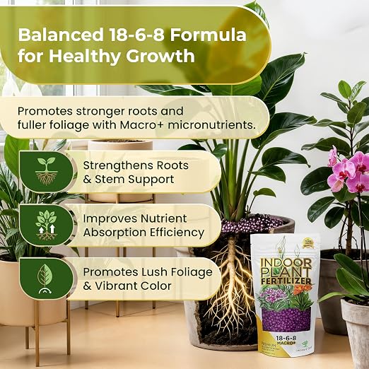 Indoor Plant Fertilizer (18-6-8 Pellets)