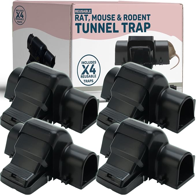 Includes 4 Heavy Duty Tunnel Traps